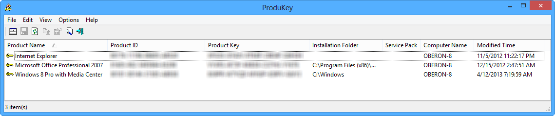 Office 2013 key extractor